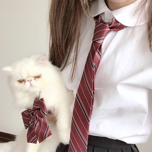 girl short sleeve doll collar uniform blouse - Image 2
