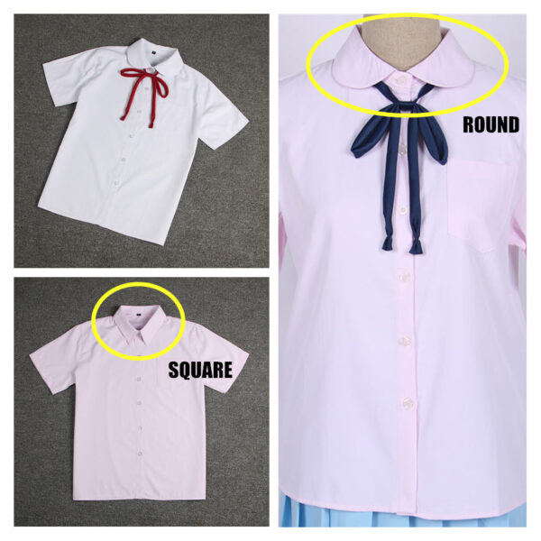 girl short sleeve doll collar uniform blouse - Image 8