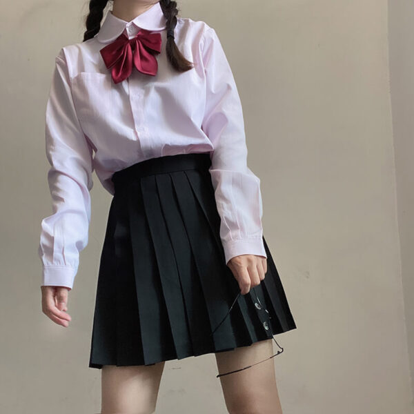 girl long sleeve doll collar uniform blouse - Image 2