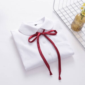 girl long sleeve doll collar uniform blouse