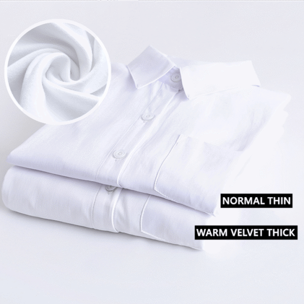 winter warm fleece uniform blouse
