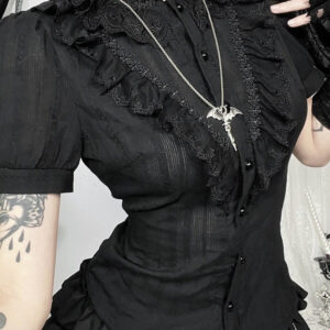 Gothic doll lace blouse