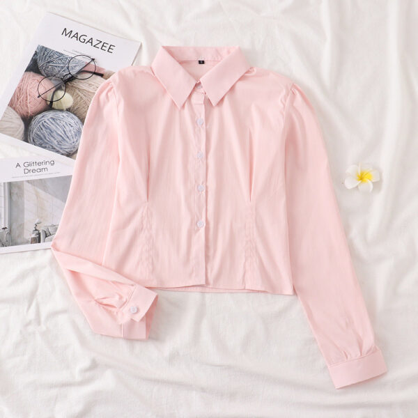 Puff sleeves crop top blouse - Image 8